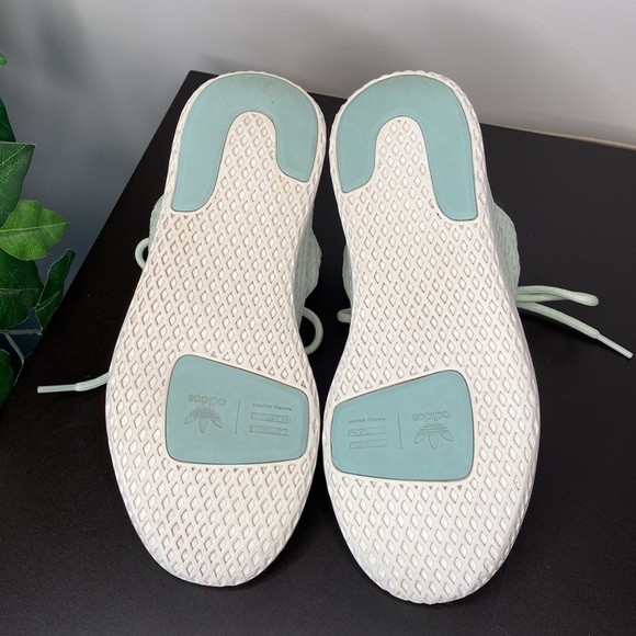 Adidas X Pharrell Williams Tennis Hu Linen Green Sneakers - Picture 11 of 16